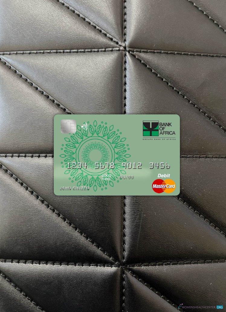 Download Benin Bank of Africa master card photolook front Photoshop template